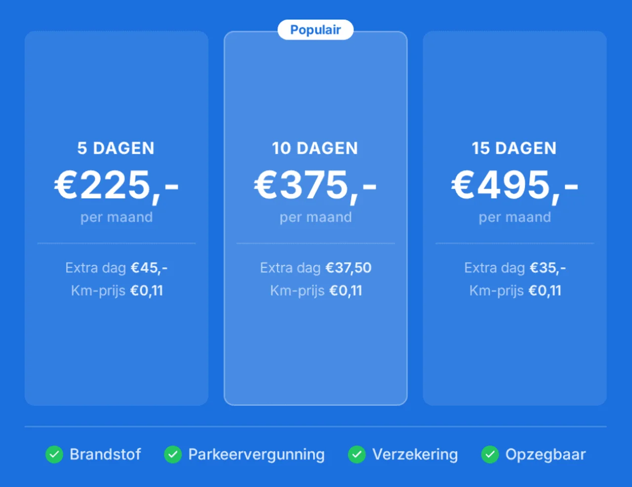 MyWheels Flex Lease abonnementen