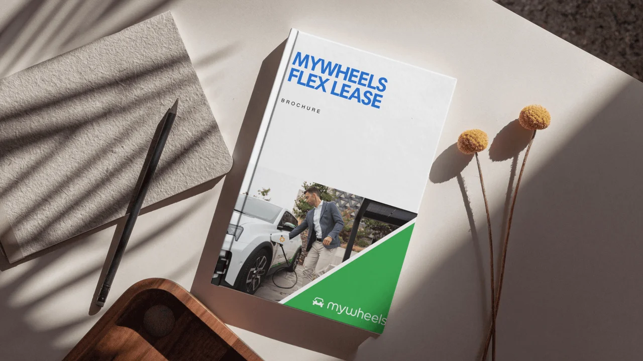 Brochure mockup MyWheels Flex Lease