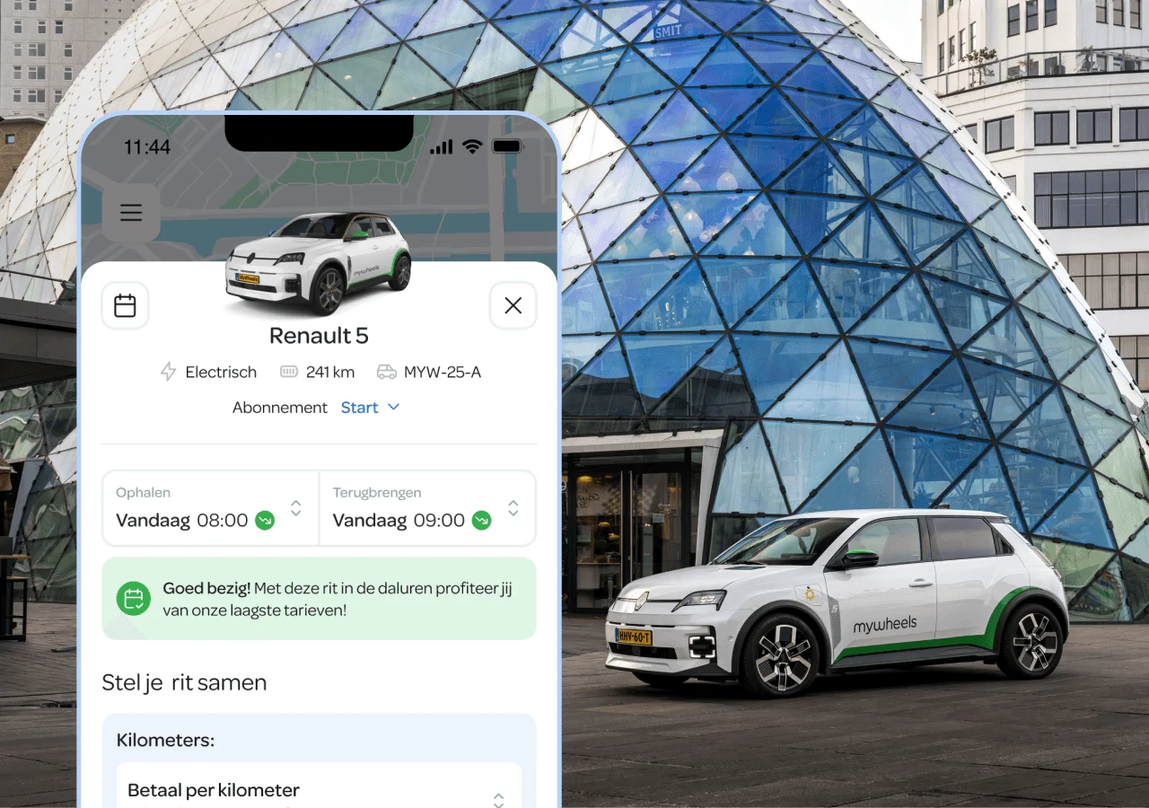 MyWheels slimme prijzen app screenshot